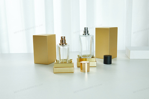 100ml chai nước hoa chất lượng cao tùy chỉnh màu sắc hình chữ nhật hộp Quà Tặng-biểu tượng tùy chỉnh cứng nhắc bao bì giấy - Product Image 3