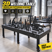 Table de travail modulaire personnalisée pour soudage D16 D28, table de fixation en acier 3D de précision avec système de serrage pour la fabrication