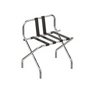 Handmade Stainless Steel Silver Color Folding Luggage Rack Prime Quality Customized Size <b>Suitcase</b> <b>Storage</b> Rack - Product Image 1