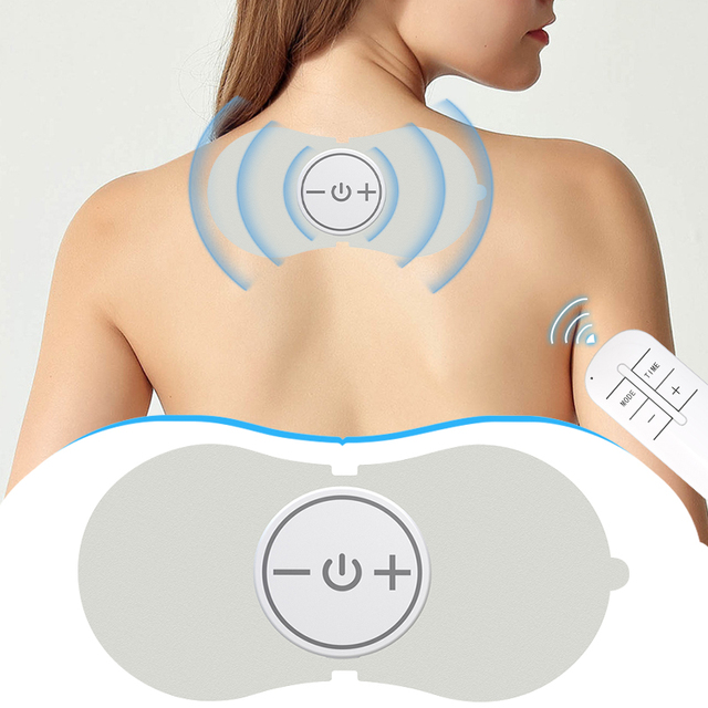 6 Modes Mini Electric Menstrual Massager Tens Period Back and Neck Pain Relief Smart Wireless Remote Control TENS Unit