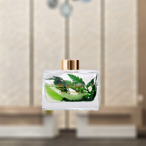 Ensemble cadeau de diffuseur de roseau en verre décoratif de luxe de 120ml huiles de <span class=keywords><strong>parfum</strong></span> de maison pour les équipements d'hôtel pour les acheteurs de détail et de gros - Product Image 2