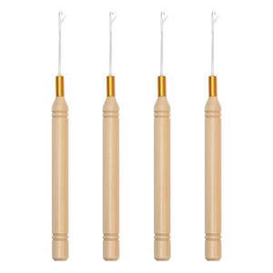 เข็มขาม้าแบบเข็มขนาดเล็กสำหรับดึงที่ม้วนผมเครื่องมือสำหรับการต่อผมแบบห่วง - Product Image 2