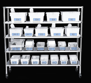 Cage à hamster de laboratoire LUBY R5, couvercle en maille plastique, autoclavable, empilable, logement pour rongeurs pour 5 à 8 animaux - Product Image 3