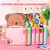 Mini dessin animé tableau blanc marqueur ensemble mignon conception tableau blanc suspendu effaçable planche à dessin