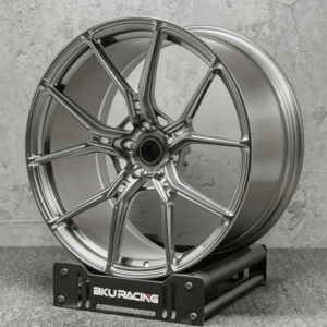 Jantes forgées Bku 5x120.65 pour Chevrolet <span class=keywords><strong>Corvette</strong></span> <span class=keywords><strong>C5</strong></span> C6 C7 C8 ZR1 Z06 personnalisées 19 20 21 pouces en alliage gris transparent - Product Image 3