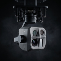 Caméra de drone mini UAV stabilisée avec suivi IA, télémètre laser 48MP, cardan 3 axes 4 capteurs et fonction anti-incendie TZ096FA