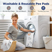 Protège-lits réutilisables imperméables pour animaux de compagnie, personnes âgées et enfants, protection extra absorbante contre l'incontinence et les fuites nocturnes