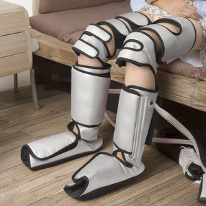 Nueva vibración toque humano pie Manual presoterapia calentada rodillera envoltura masaje pierna pantorrilla dolor masajeador - Product Image 1