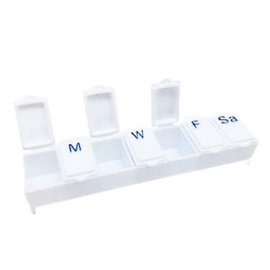 กล่องยาแบบกำหนดเอง 7 วัน พร้อมช่องขนาดใหญ่พิเศษ ทำจากพลาสติก พกพาสะดวก - Product Image 3