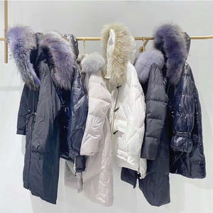 Mode personnalisée <span class=keywords><strong>Femme</strong></span> hiver Manteau bouffant femmes <span class=keywords><strong>mi</strong></span>-longueur lâche épaissi rembourré blanc canard <span class=keywords><strong>doudoune</strong></span> - Product Image 2