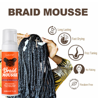 Vente en gros de mousse coiffante anti-frisottis pour tresses