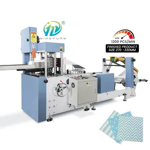 Machine de fabrication de serviettes en papier de soie avec impression entièrement automatique, 2 ans de garantie
