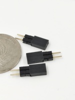 Connecteur femelle traversant en alliage de cuivre, pas de 2,54 mm, 2 broches, boîtier de douille DIP droite, double isolation, vente chaude, fabricant