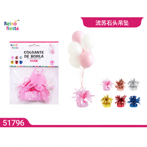 Paquete al por mayor de pesas para globos con borlas, colores surtidos, de aluminio grueso, decoraciones para fiestas, pancarta de letras, mín. Ordene 100 piezas de Peiyong - Product Image 1