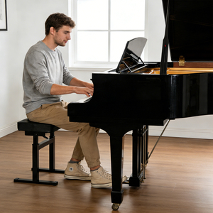 Banc de <span class=keywords><strong>piano</strong></span> réglable à levage <span class=keywords><strong>hydraulique</strong></span>, tabouret universel de performance pour clavier et <span class=keywords><strong>piano</strong></span> - Product Image 6