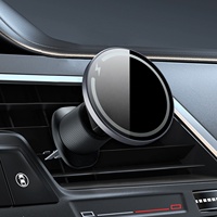2023 produk baru dudukan pengisi daya mobil nirkabel magnetis 15W pengisi daya mobil nirkabel cepat Universal untuk mobil