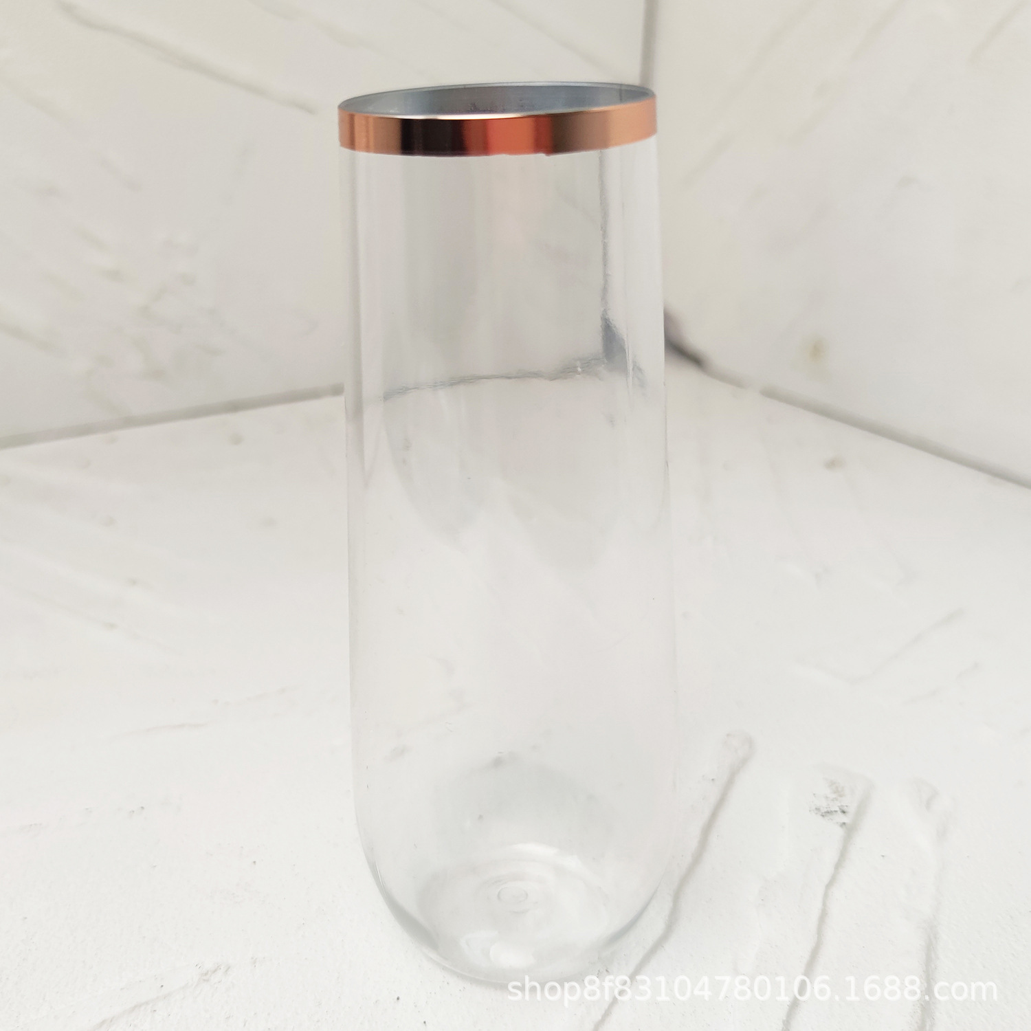 Bord rose transparent