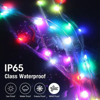 Guirlande Lumineuse Rideau LED PVC Étanche IP65 10m/100m pour Fêtes Extérieures Couleur Unique Décoration de Noël