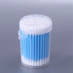 Baby Product 2022 Double Round Head Cotton Buds Plastic Cotton Swab For Baby And Infant