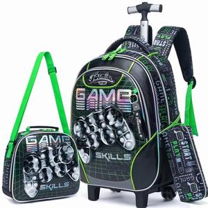 <span class=keywords><strong>Sac</strong></span> d'école pour enfants tendance, grand <span class=keywords><strong>sac</strong></span> à <span class=keywords><strong>dos</strong></span> pour garçons d'école primaire, boîte à <span class=keywords><strong>lunch</strong></span> de dessin animé, trousse à crayons, <span class=keywords><strong>sac</strong></span> à roulettes pour l'école, ensemble de 3 pièces - Product Image 4