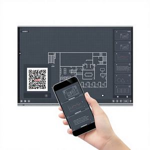 Tableau blanc interactif intelligent 4K de 55 pouces avec écran tactile 20 points, équipement éducatif avec système d'exploitation Android/Windows - Product Image 1