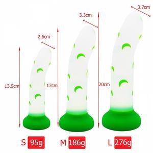BANSEY Dildo de Silicona Líquida Realista con Corazón Luminoso, Plug Anal con Base de Succión Manos Libres, Juguete Sexual Novedoso para Adultos - Product Image 6