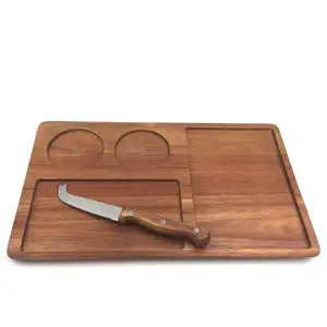 High Quality Wood Chopping Blocks Custom Wood Chopping Board Square Acacia Wood Cutting Board