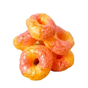El mayorista liofilizado Frutas Gummy Peach Rings gomoso caramelo