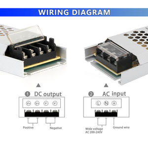 Ultra Dunne Lange Schakelaar Voeding 200-240V Ac Naar Dc 12V 24V 60-400W Verlichting Transformator Led Drive Spanning Converter Ce Rohs - Product Image 4