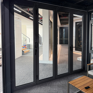Portes pliantes robustes de style américain, en aluminium, avec double vitrage, panneaux en verre Low-E, portes accordéon pour patio, pour maison - Product Image 2