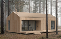 Nouveau Design Luxe Préfabriquée en Kit Structure Bois Villa Maison Cabine Annexe Individuelle