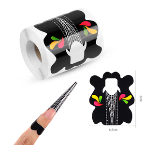 Estensioni <span class=keywords><strong>Forme</strong></span> di Arte del chiodo Manicure Morbido Private Label di Base Solido 100pcs Nail Forms - Product Image 2