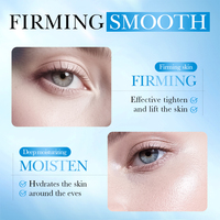 Masque pour les yeux hydratant au collagène osseux et à l'acide hyaluronique SADOER, réduit les poches, lisse les ridules, atténue les cernes, patch pour les yeux éclatant