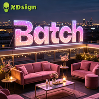 Lettres lumineuses LED personnalisées XDsign, enseigne 3D, éclairage étanche effet ciel étoilé, certifiées CE IPx7, longue durée de vie, pour restaurants et véhicules