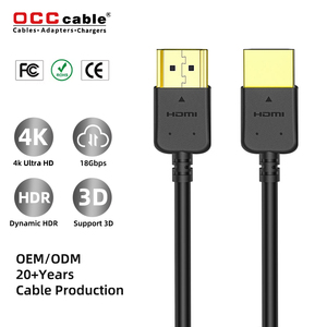 <span class=keywords><strong>Cable</strong></span> HDMI 2.0 Ultrafino de Alta Velocidad 4K, Suministro de Fábrica, Revestimiento de PVC, 4K 60HZ, para Computadora, Proyector, Monitor, <span class=keywords><strong>TV</strong></span> - Product Image 1