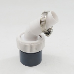Adaptador de desagüe redondo de plástico para balcón, codo antidesbordamiento y antirretorno para tubería de desagüe de lavadora - Product Image 2