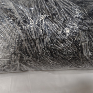 Luke Chiều dài 25 mm 38 mm 54 mm trong màu xám Polymer Xoắn PP sợi cho bê tông - Product Image 1