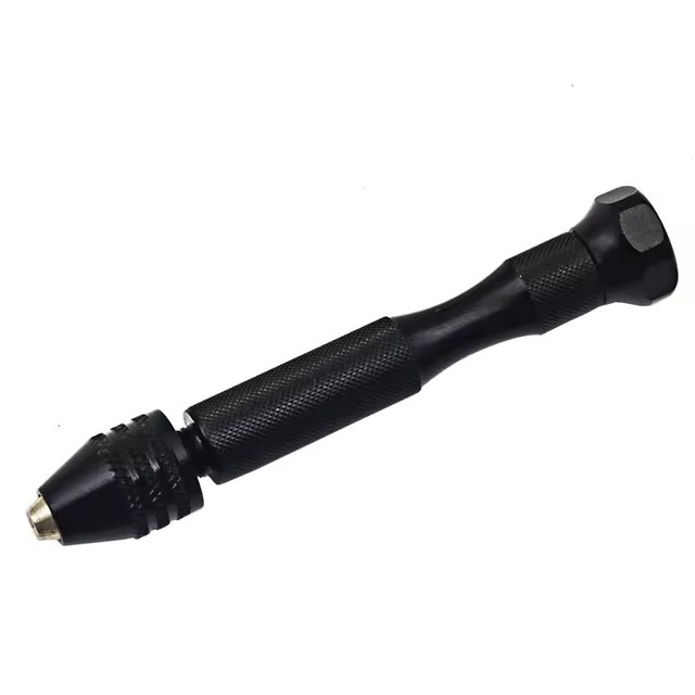 Adjustable Manual Hand Drill Mini Micro Aluminum Hand Drill With Keyless Chuck Twist Drilling Jewelry Craft Tool