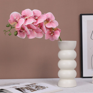 Orchidée en soie Ruilisi à 8 têtes, bleu-violet, fleur artificielle, décoration de mariage et de la maison - Product Image 4
