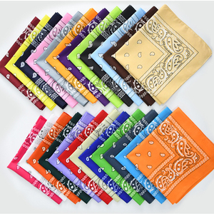 <span class=keywords><strong>Bandana</strong></span> Carré à Motif Cachemire Impression Numérique avec Logo Personnalisé, Foulard Visage en Polyester, Prix Usine <span class=keywords><strong>Pas</strong></span> <span class=keywords><strong>Cher</strong></span> - Product Image 5