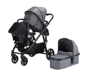 Thiết kế sáng tạo sang trọng xe đẩy em bé cho hai Twin xe đẩy em bé ô gấp đôi Buggy - Product Image 5