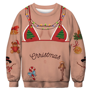 Felpa girocollo di natale brutto Unisex novità camicia maglione a maniche lunghe con grafica 3D - Product Image 5