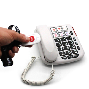 2025 dernier modèle gros boutons téléphone basique maison téléphone fixe avec télécommande pour une utilisation senior - Product Image 3