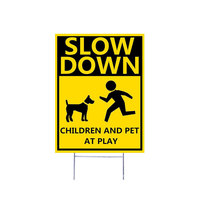 Toowin Printing Realator Yard Sign Canada Affiches Pvc 10 "X20" Dog Reflective Custom Yard Signs