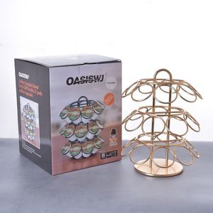 Mental 27 tazze di filo rotante <span class=keywords><strong>Nespresso</strong></span> porta <span class=keywords><strong>Capsule</strong></span> in metallo tipo in piedi con Design a tre livelli - Product Image 4