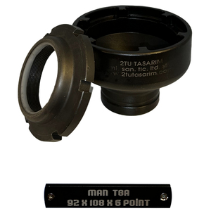 Douille d'écrou d'essieu de qualité supérieure, robuste, 92x108x6 points, pour camions MAN TGA, qualité professionnelle, entraînement 3/4 - Product Image 2