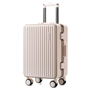 Aluminum <b>Frame</b> Carry-On Suitcase 26-Inch Silent Lock Universal Wheels <b>Large</b> Capacity Trolley Case Leisure Travel - Product Image 3