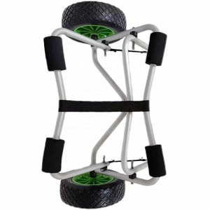 Nhiệm vụ nặng nề Anodized nhôm hợp kim 150lbs Canadian xuồng, <span class=keywords><strong>kayak</strong></span> lớn xe đẩy nhôm xe đẩy - Product Image 3