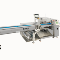 Machine d'emballage horizontale automatique RHBR430 en acier inoxydable pour pain, pâtisserie, muffins et snacks