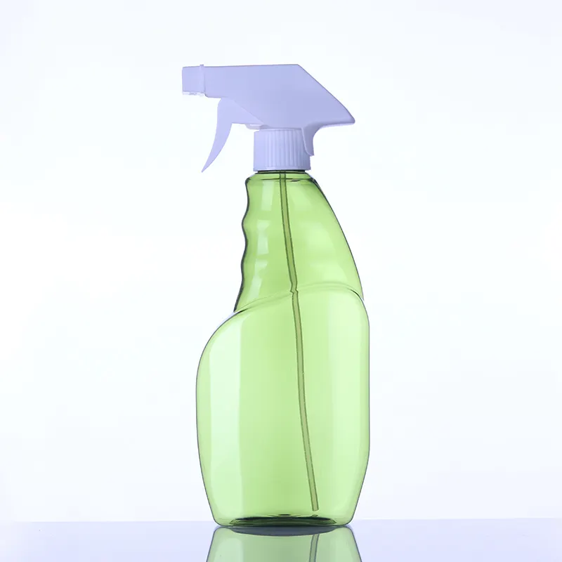 Özel şeffaf plastik şişe 500ml günlük temizlik fısfıs püskürtücü pompa şişesi